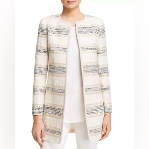 Lafayette 148 New‎ York Pria Striped Jacquard Jacket size 8 Multi New With Tags
